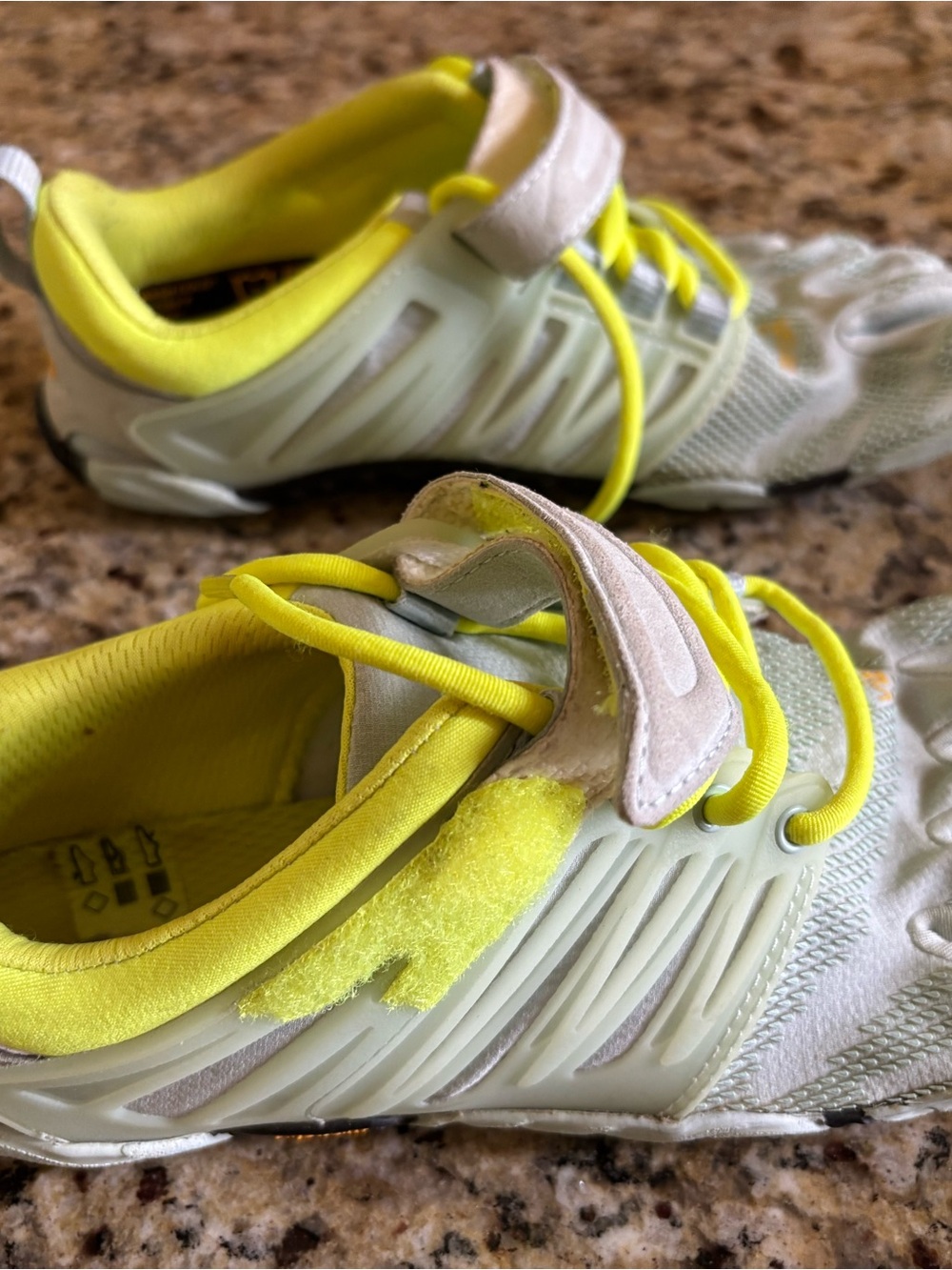 Vibram FiveFingers Pale Green with Neon Yellow Accents - Picture 2 of 5